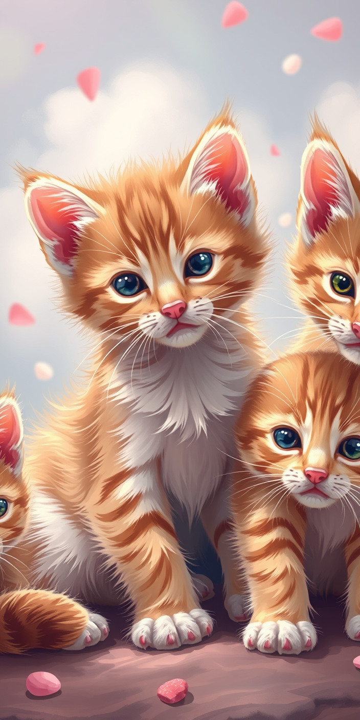 Kittens 6 Phone Wallpaper