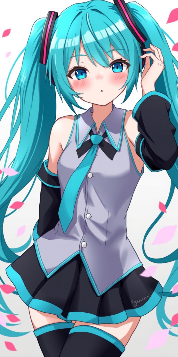 Hatsune miku 4 Phone Wallpaper