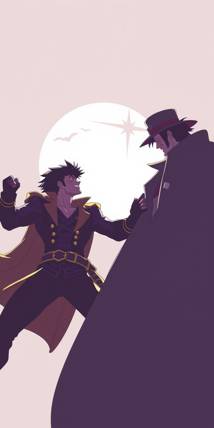 Jotaro vs dio 1 Phone Wallpaper