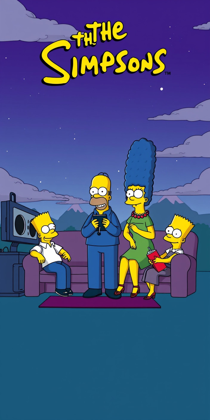 Aesthetic  simpsons 9 Phone Wallpaper