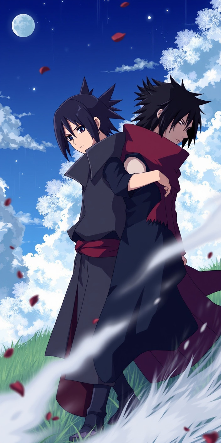 Itachi and sasuke 8 Phone Wallpaper