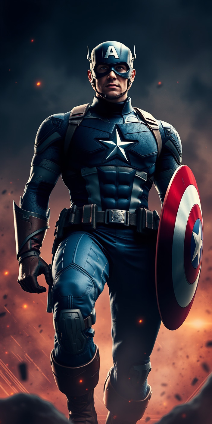 Captain america 9 Phone Wallpaper