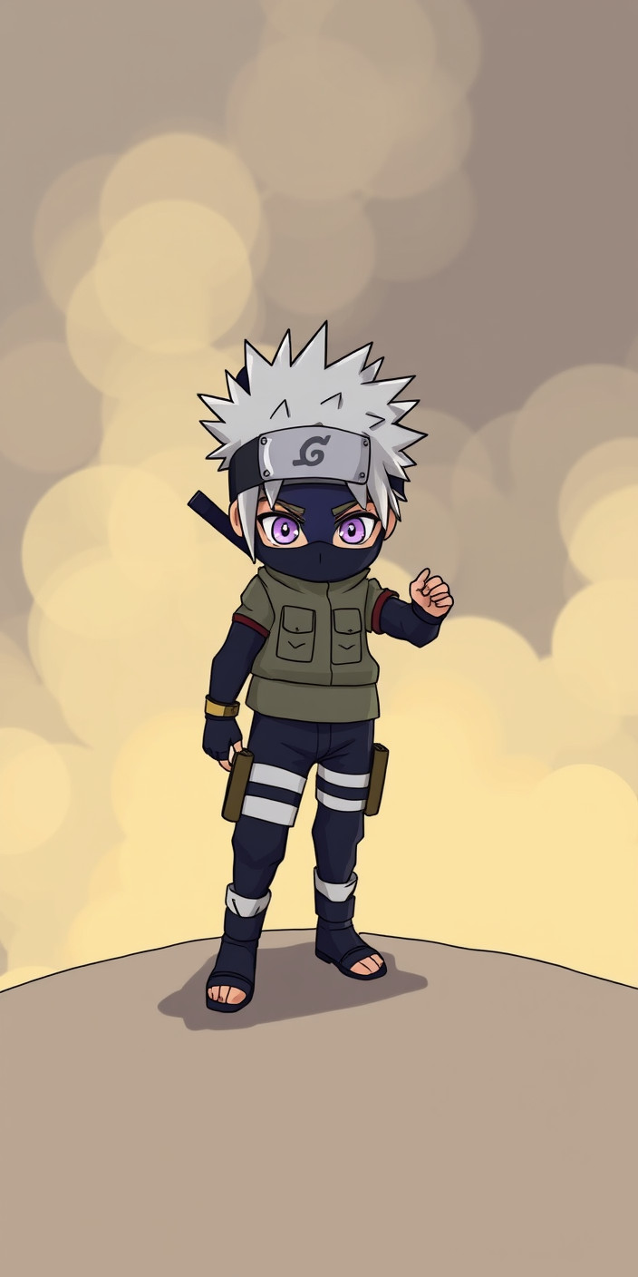 Kid kakashi 3 Phone Wallpaper