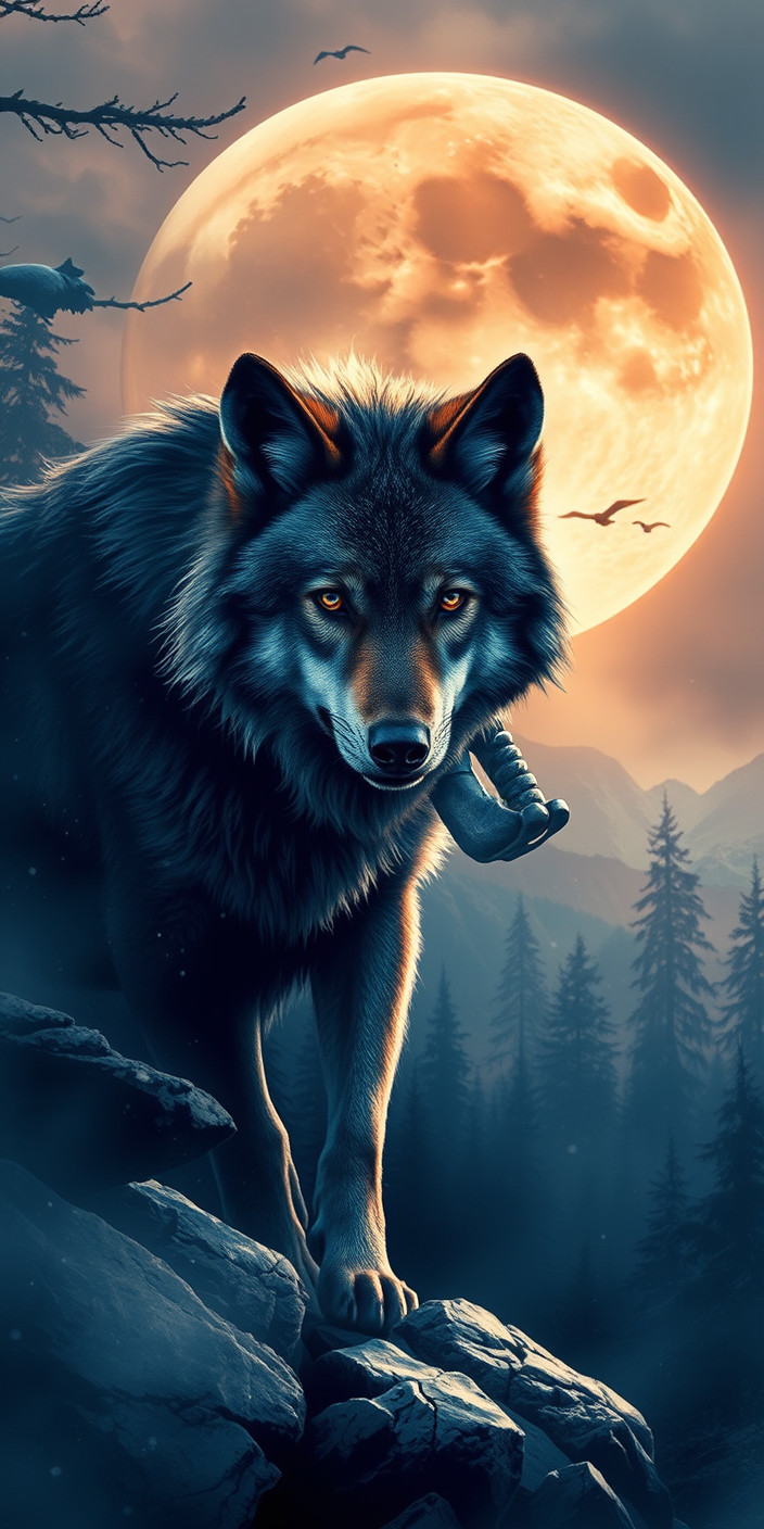 Wolf 10 Phone Wallpaper