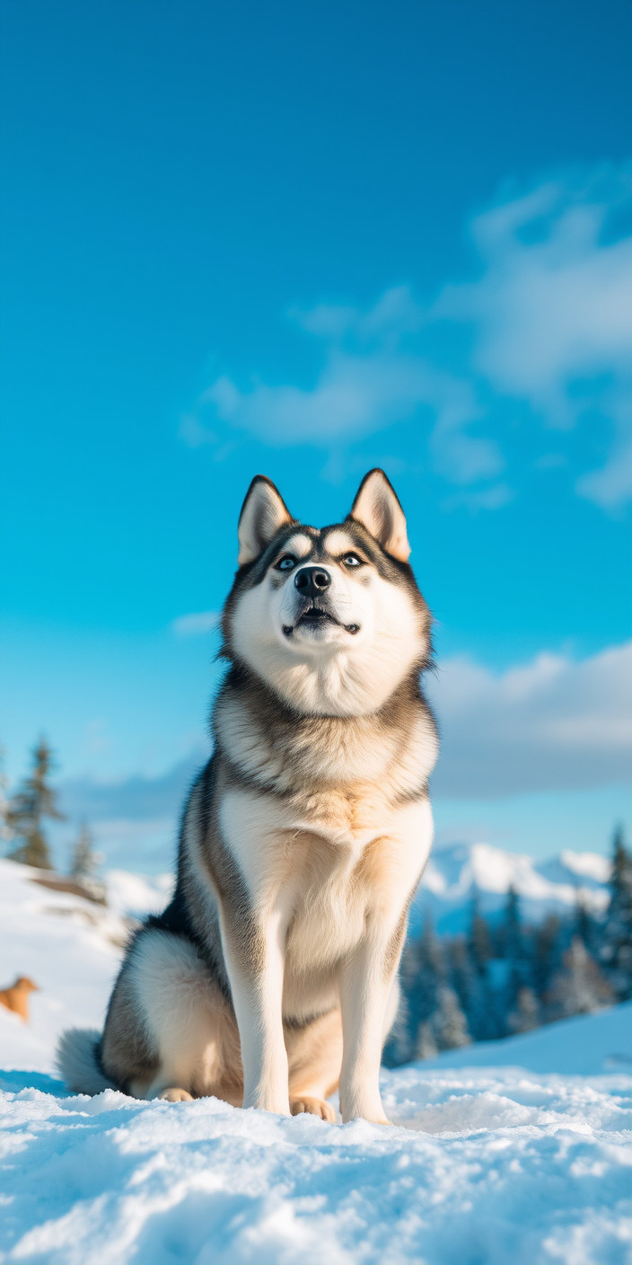 Husky 2 Phone Wallpaper