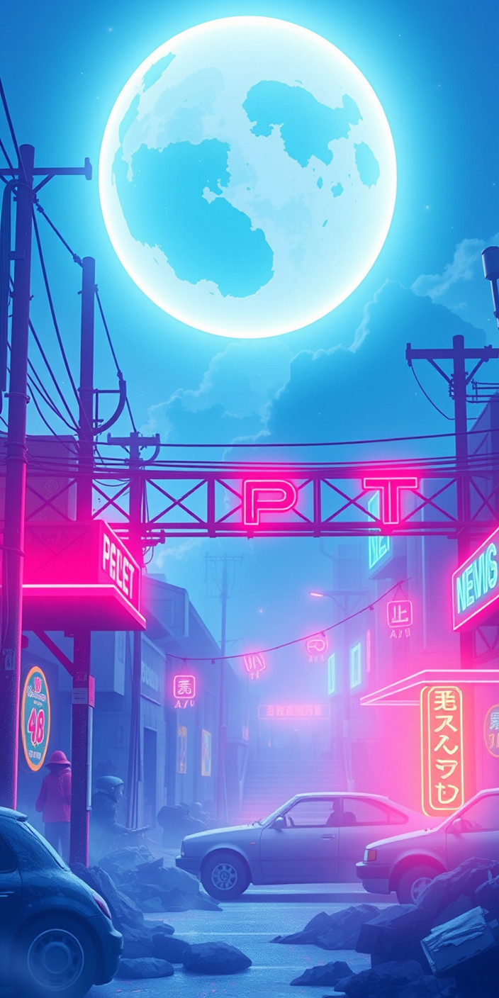 Neon 12 Phone Wallpaper