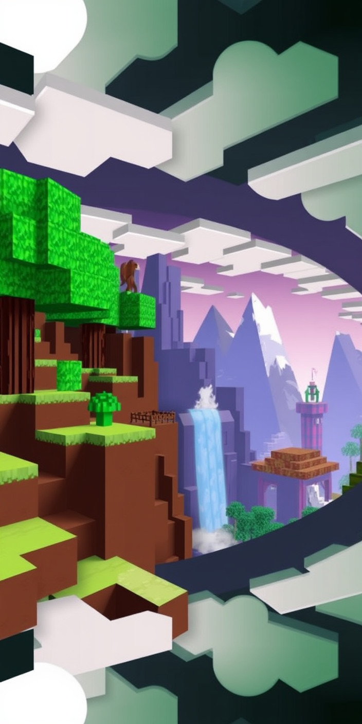 Minecraft aesthetic 2 Phone Wallpaper