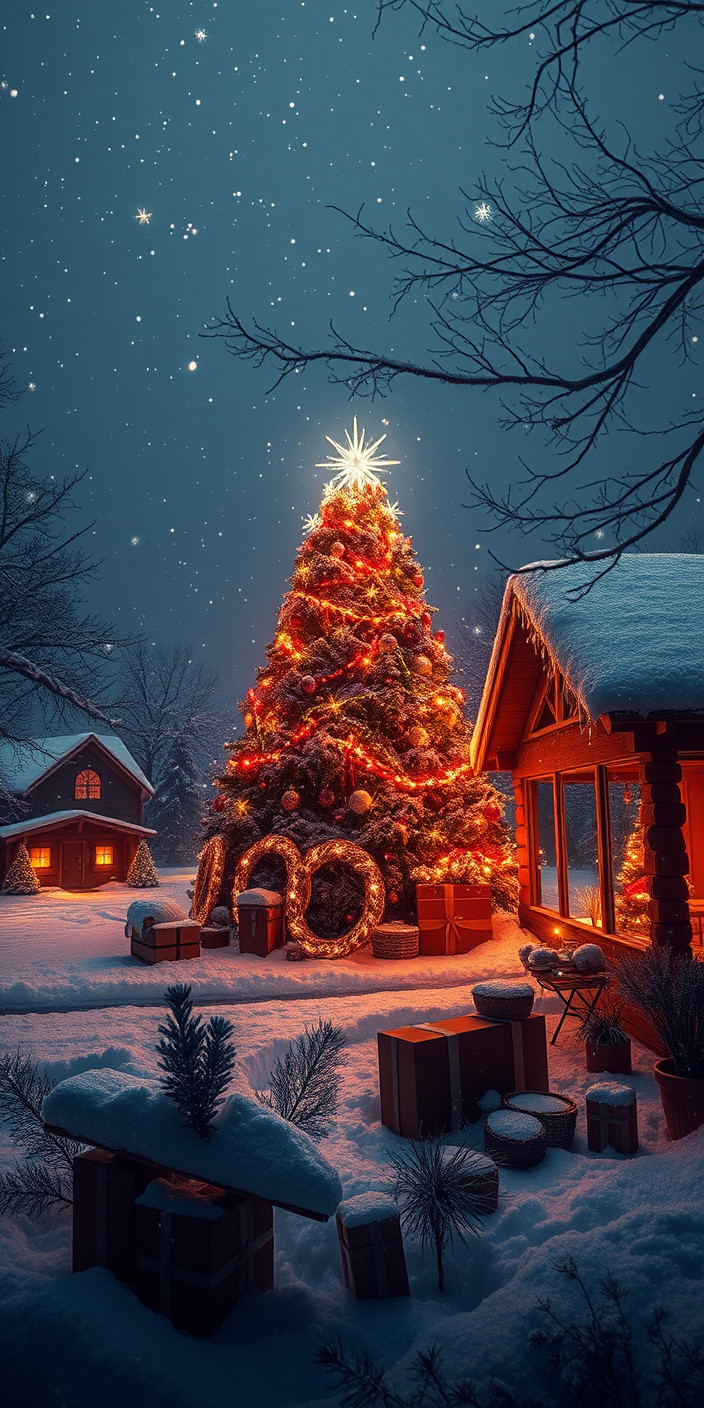 Christmas  laptop 12 Phone Wallpaper