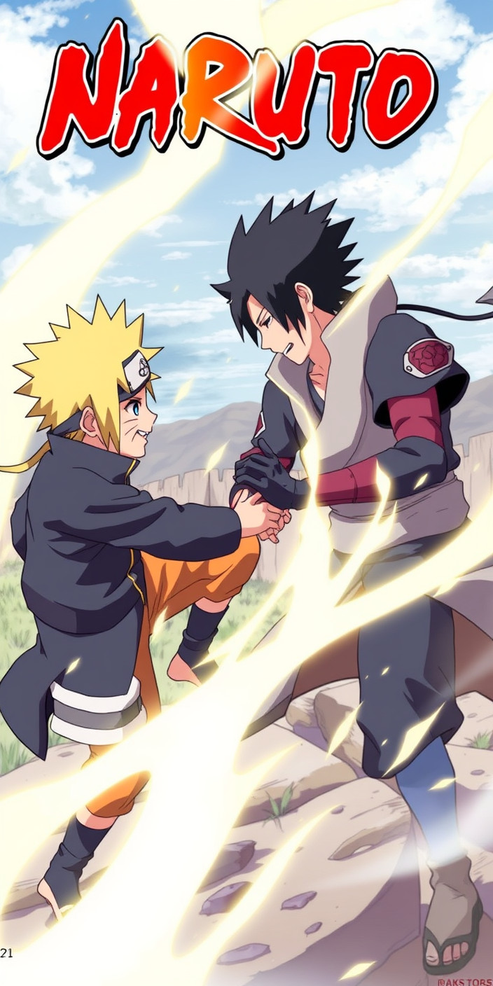 Naruto vs sasuke 7 Phone Wallpaper