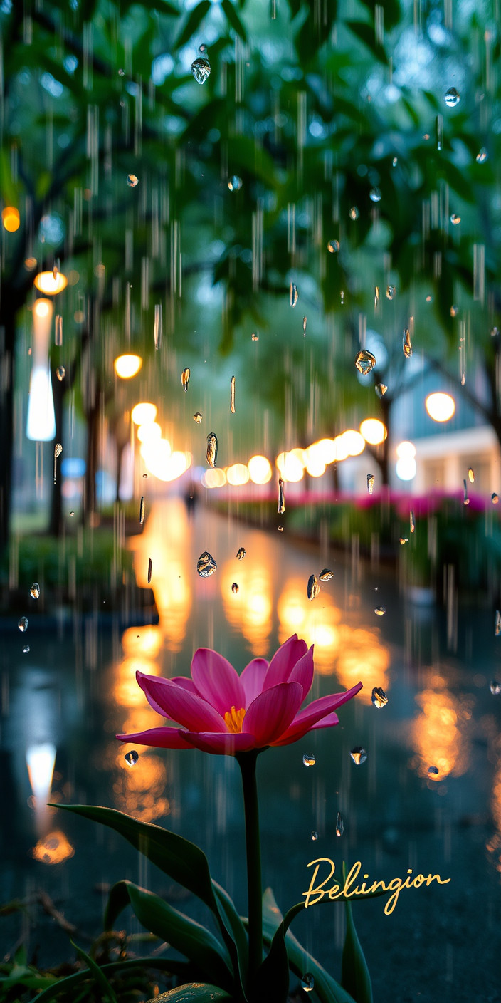 Rainy spring 8 Phone Wallpaper