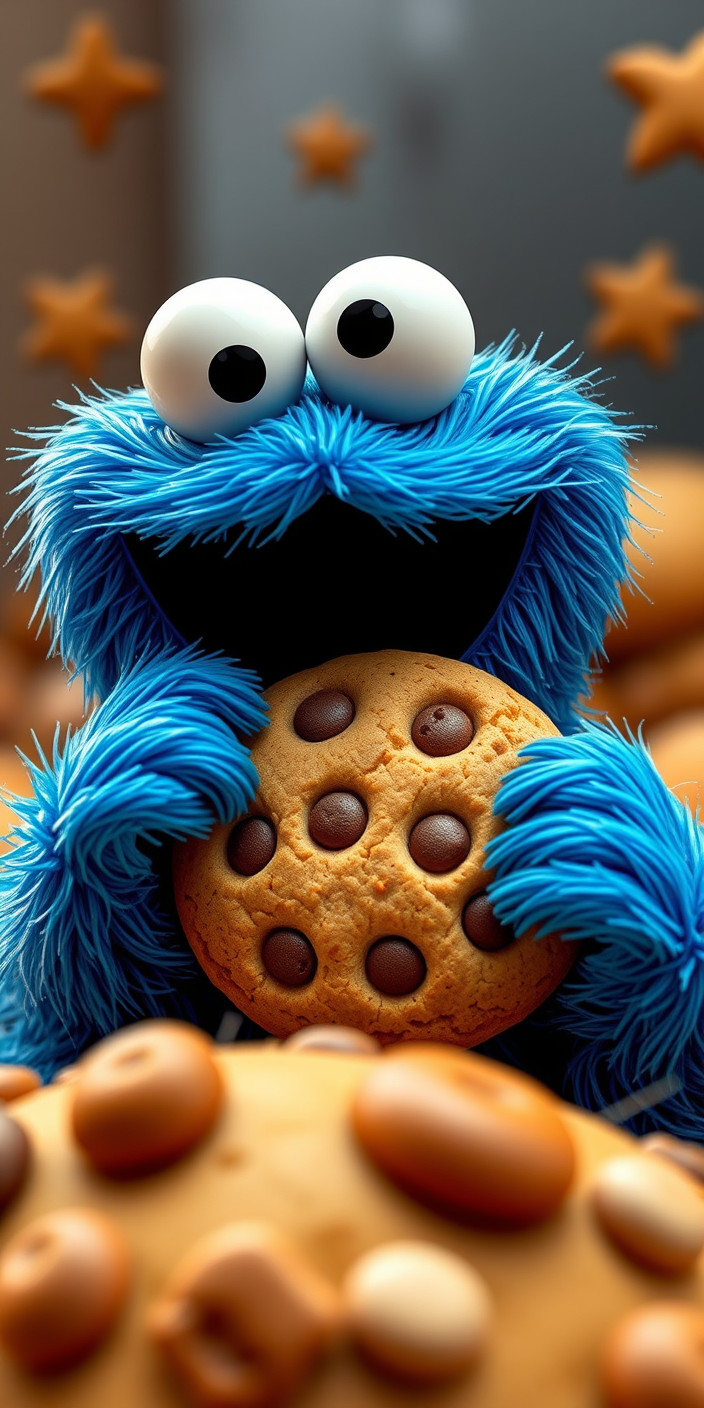 Cookie monster 3 Phone Wallpaper
