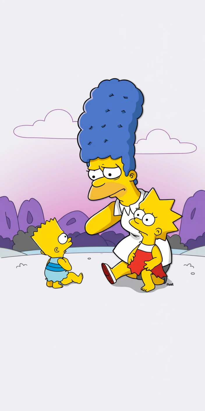 Simpsons  sad 5 Phone Wallpaper