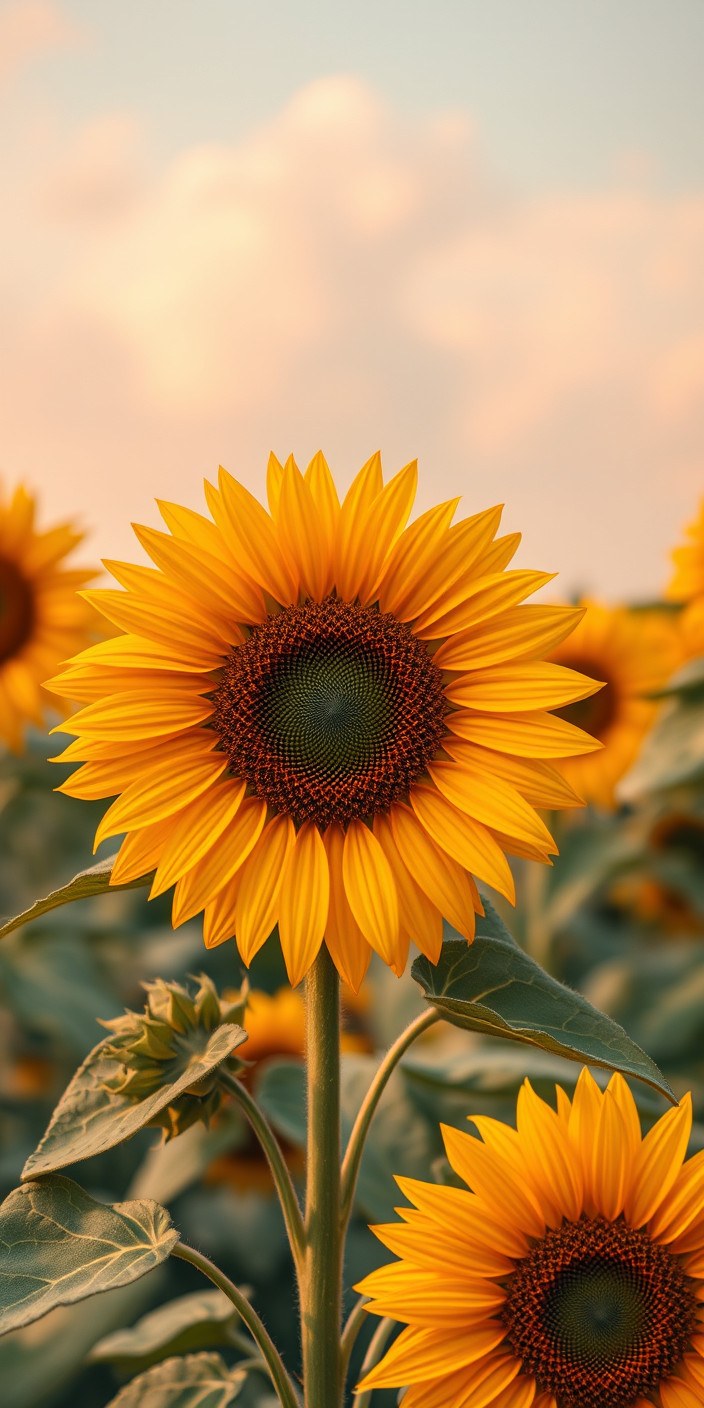Aesthetic sunflower 1 Phone Wallpaper