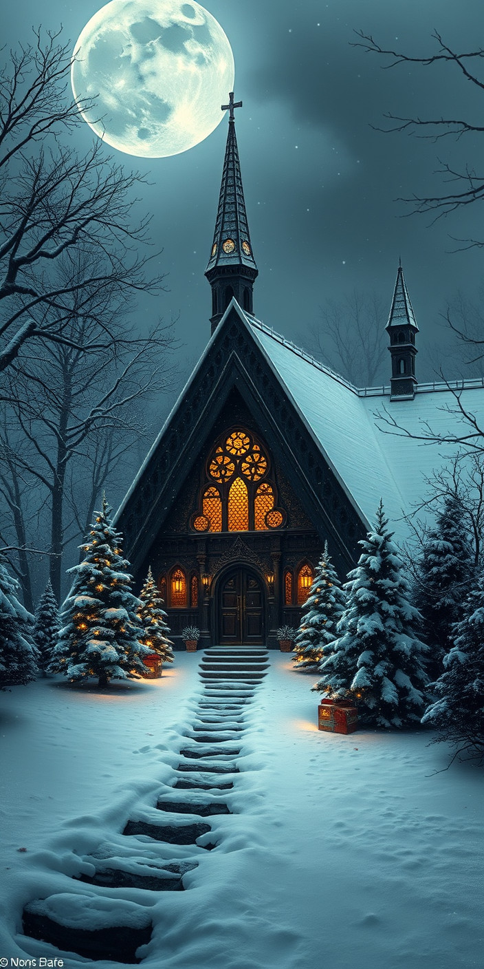 Gothic christmas 12 Phone Wallpaper