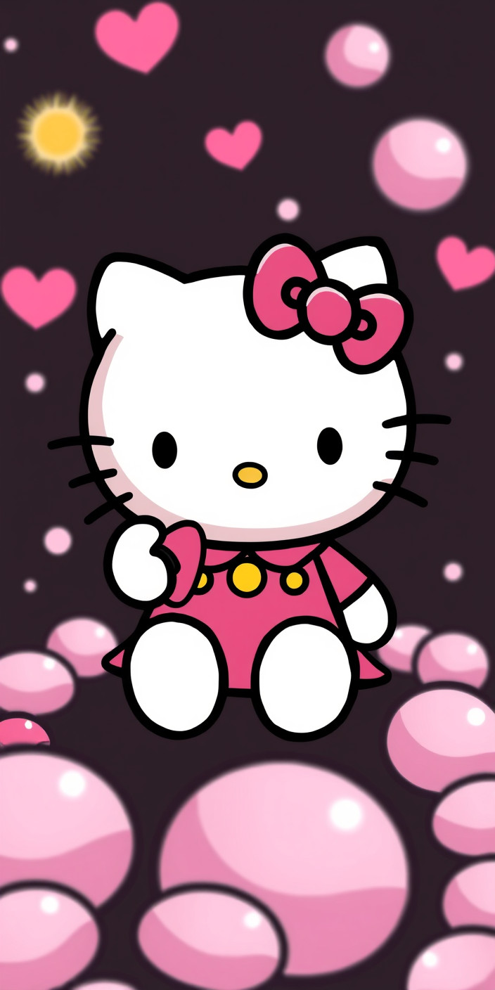 Hello kitty  for android 7 Phone Wallpaper