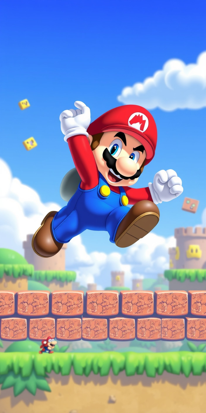 Super mario 9 Phone Wallpaper