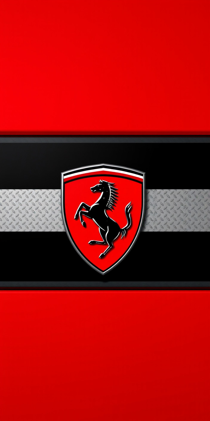 Ferrari logo 8 Phone Wallpaper