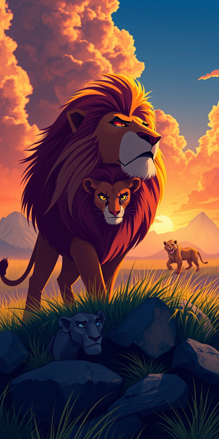 The lion king 9 Phone Wallpaper