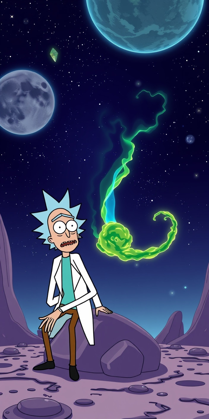 Rick and morty 6 Phone Wallpaper