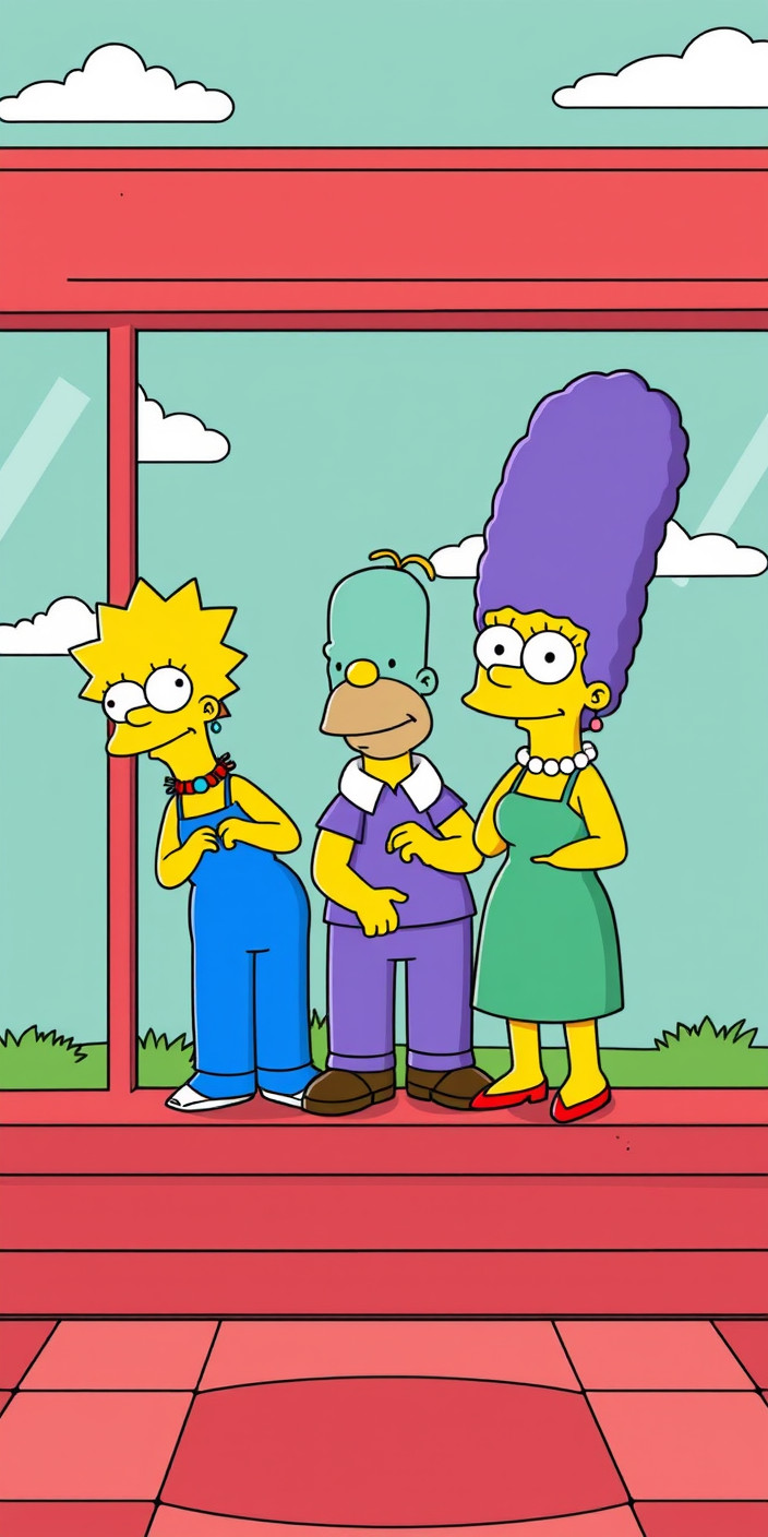 Aesthetic  simpsons 8 Phone Wallpaper