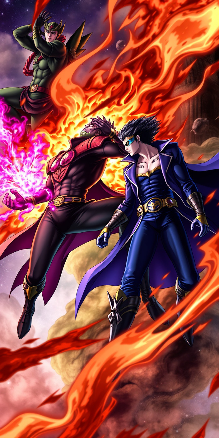 Jotaro vs dio 8 Phone Wallpaper