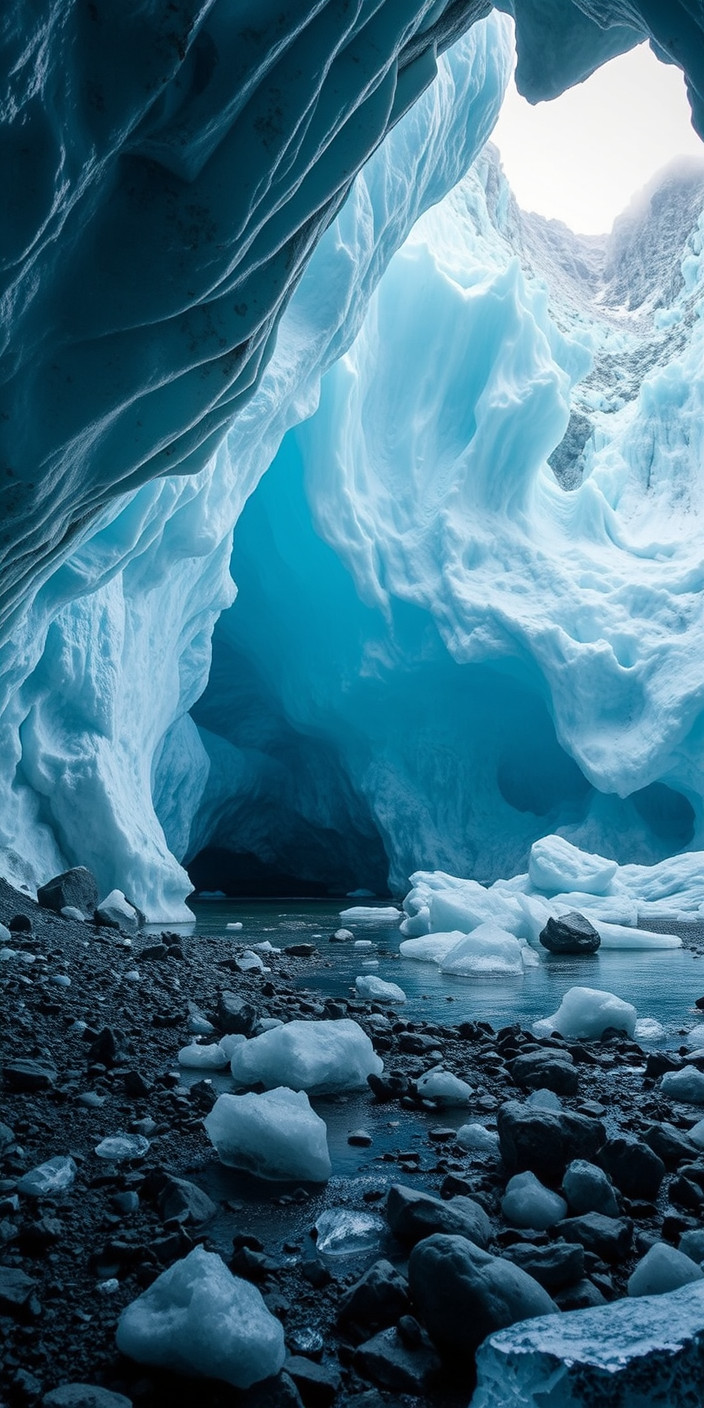 Ice cave 3 Phone Wallpaper