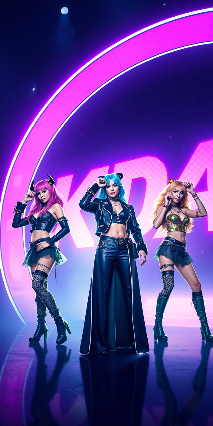 Kda pop stars 13 Phone Wallpaper