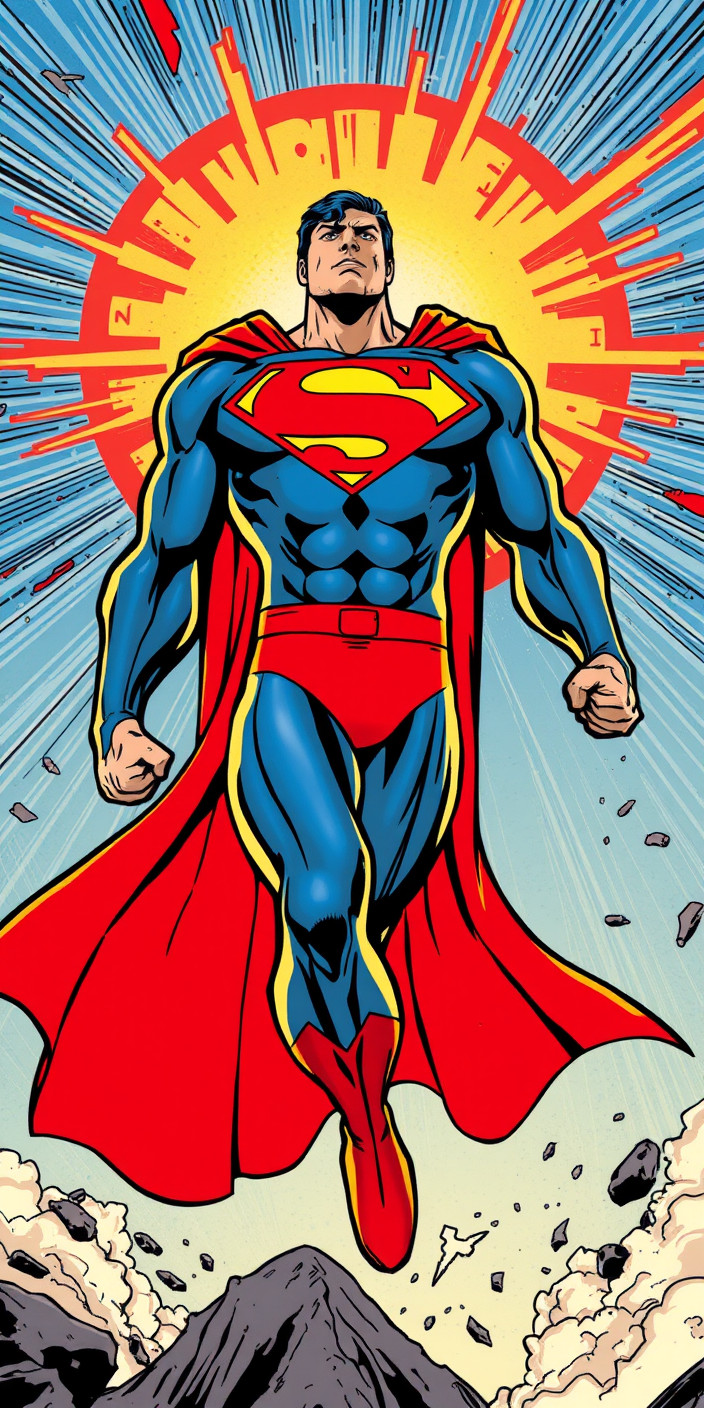 Superman comic 12 Phone Wallpaper