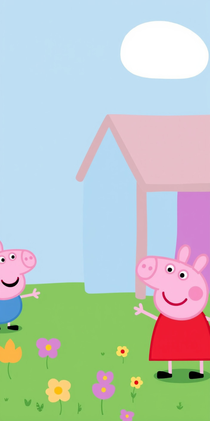 Peppa pig 5 Phone Wallpaper