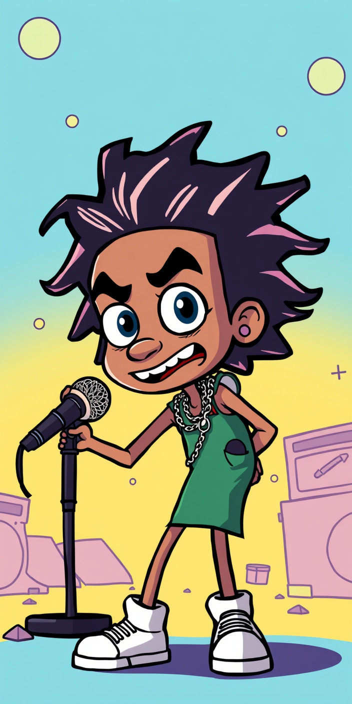 Lil pump cartoon 9 Phone Wallpaper