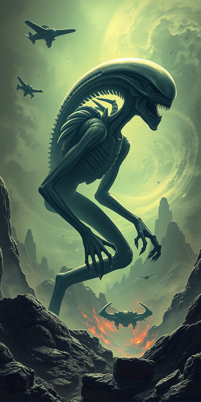 Alien invasion 3 Phone Wallpaper