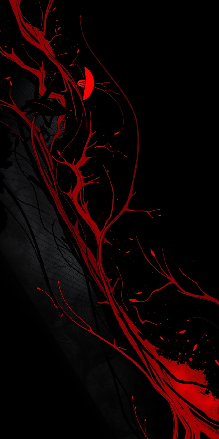 Black and red 1 Phone Wallpaper