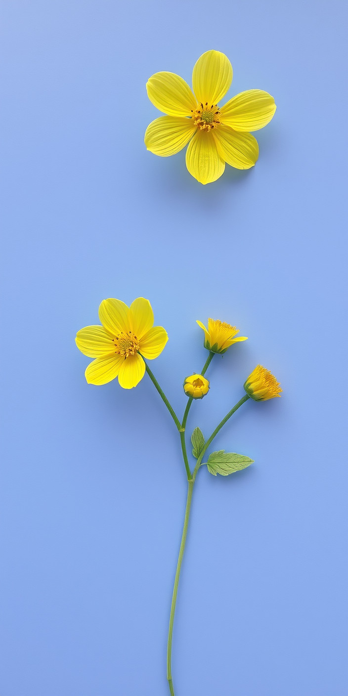 Yellow flower 1 Phone Wallpaper