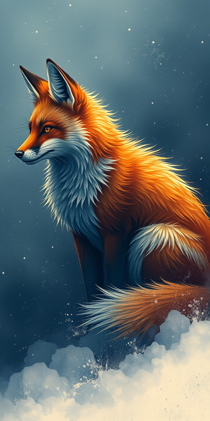 Nine tailed fox 1 Phone Wallpaper