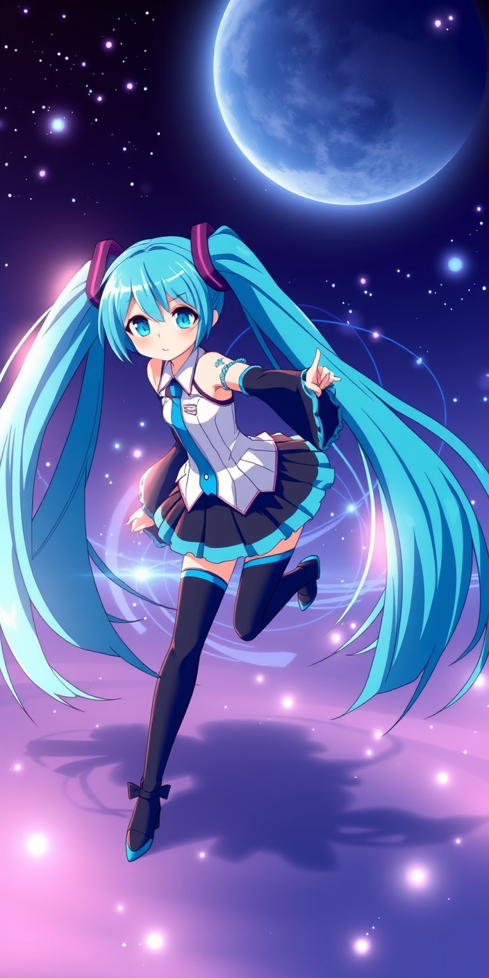 Hatsune miku 1 Phone Wallpaper