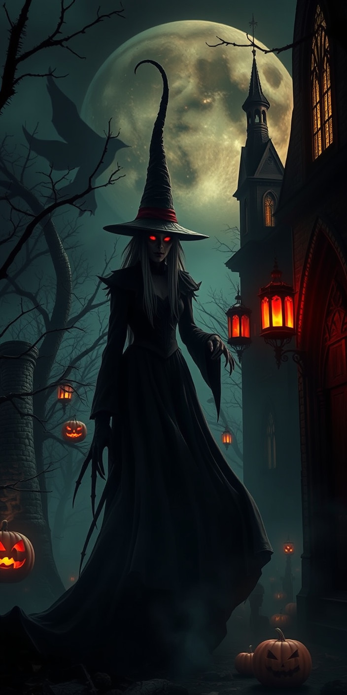Gothic halloween 7 Phone Wallpaper