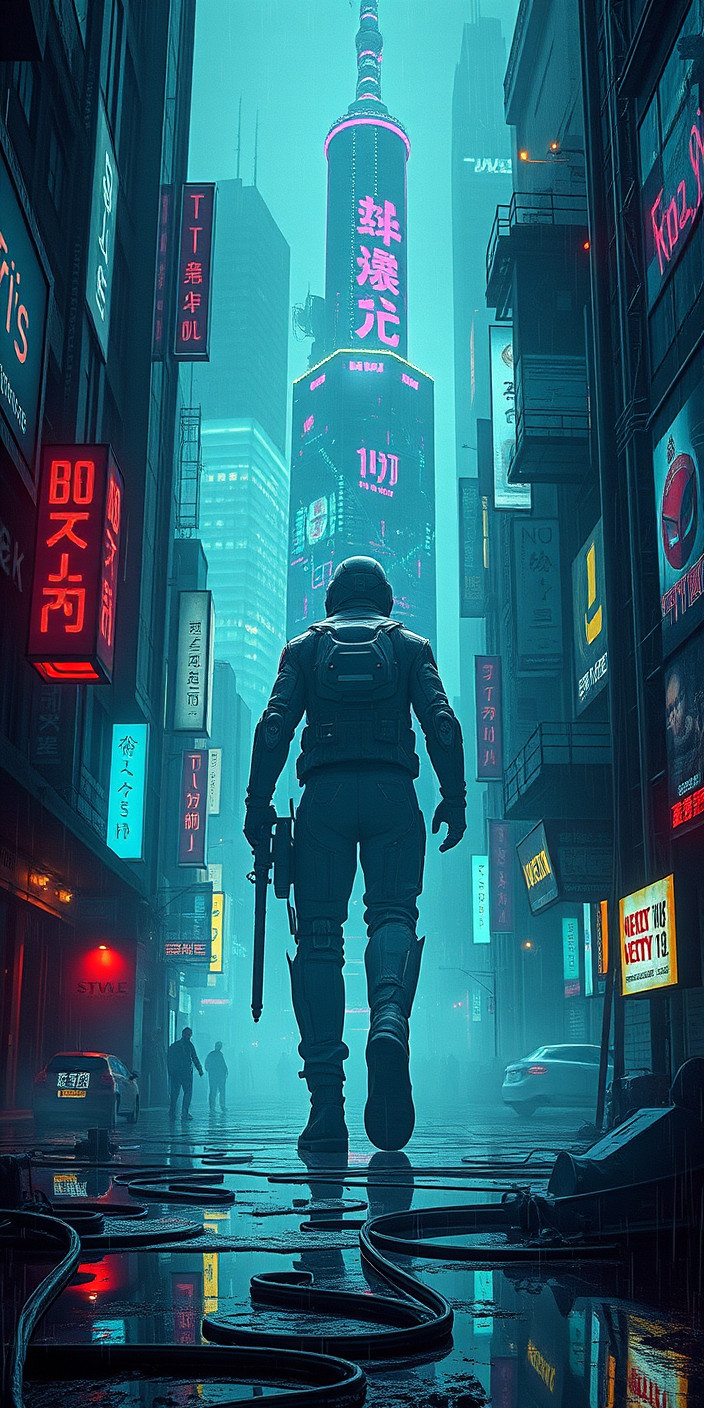 Cyberpunk 4 Phone Wallpaper