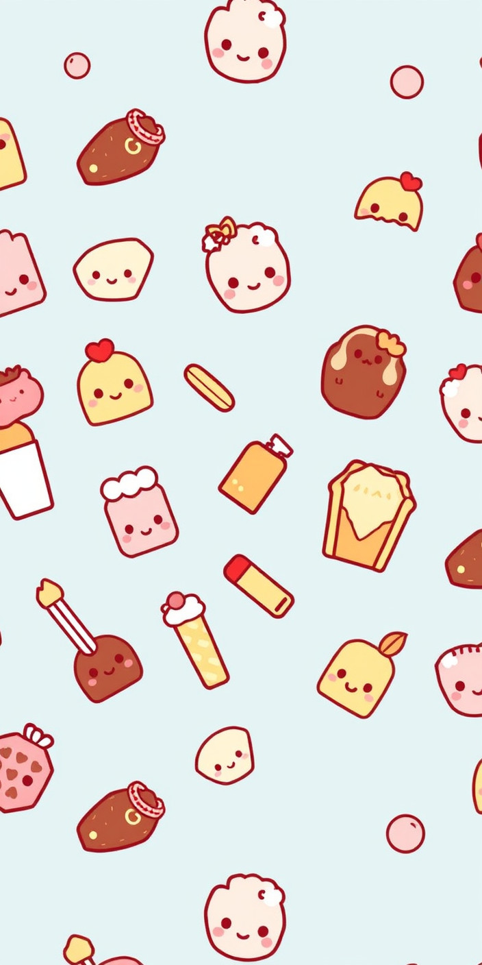Kawaii food 1 Phone Wallpaper