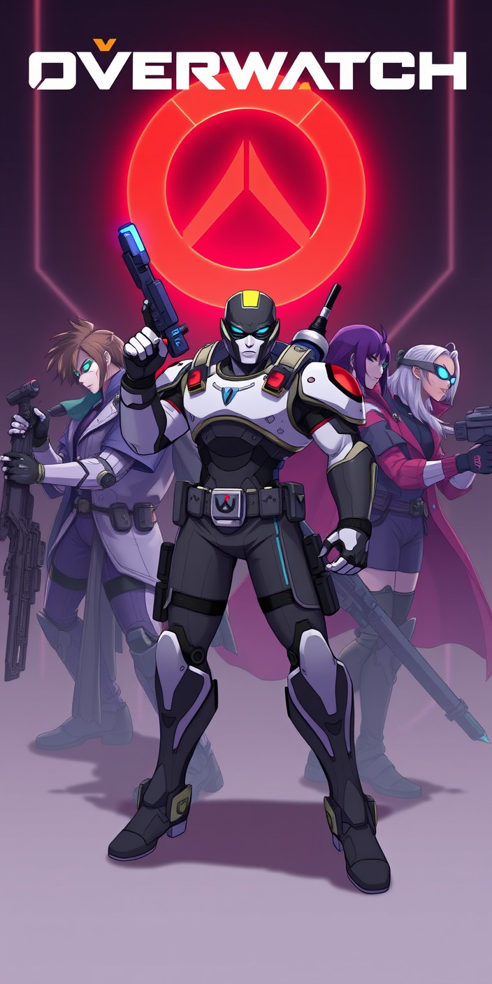 Overwatch anime 7 Phone Wallpaper