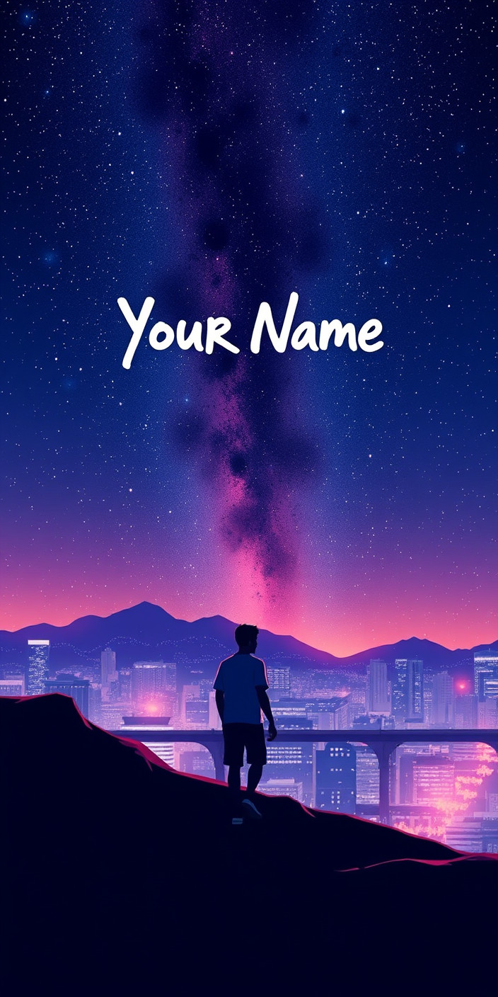 Your name 9 Phone Wallpaper