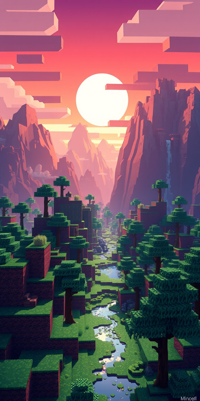 Minecraft  aesthetic 5 Phone Wallpaper