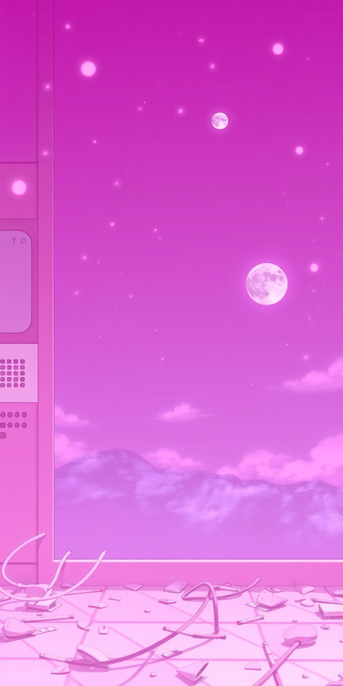 Pink anime 2 Phone Wallpaper
