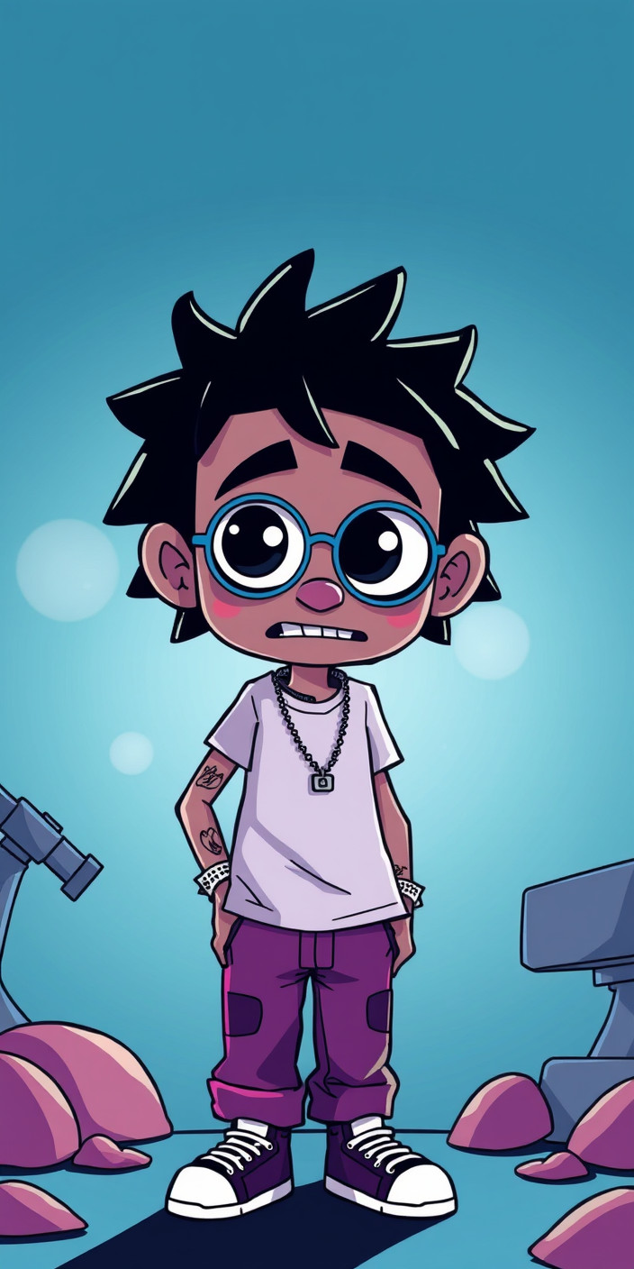Lil pump cartoon 6 Phone Wallpaper