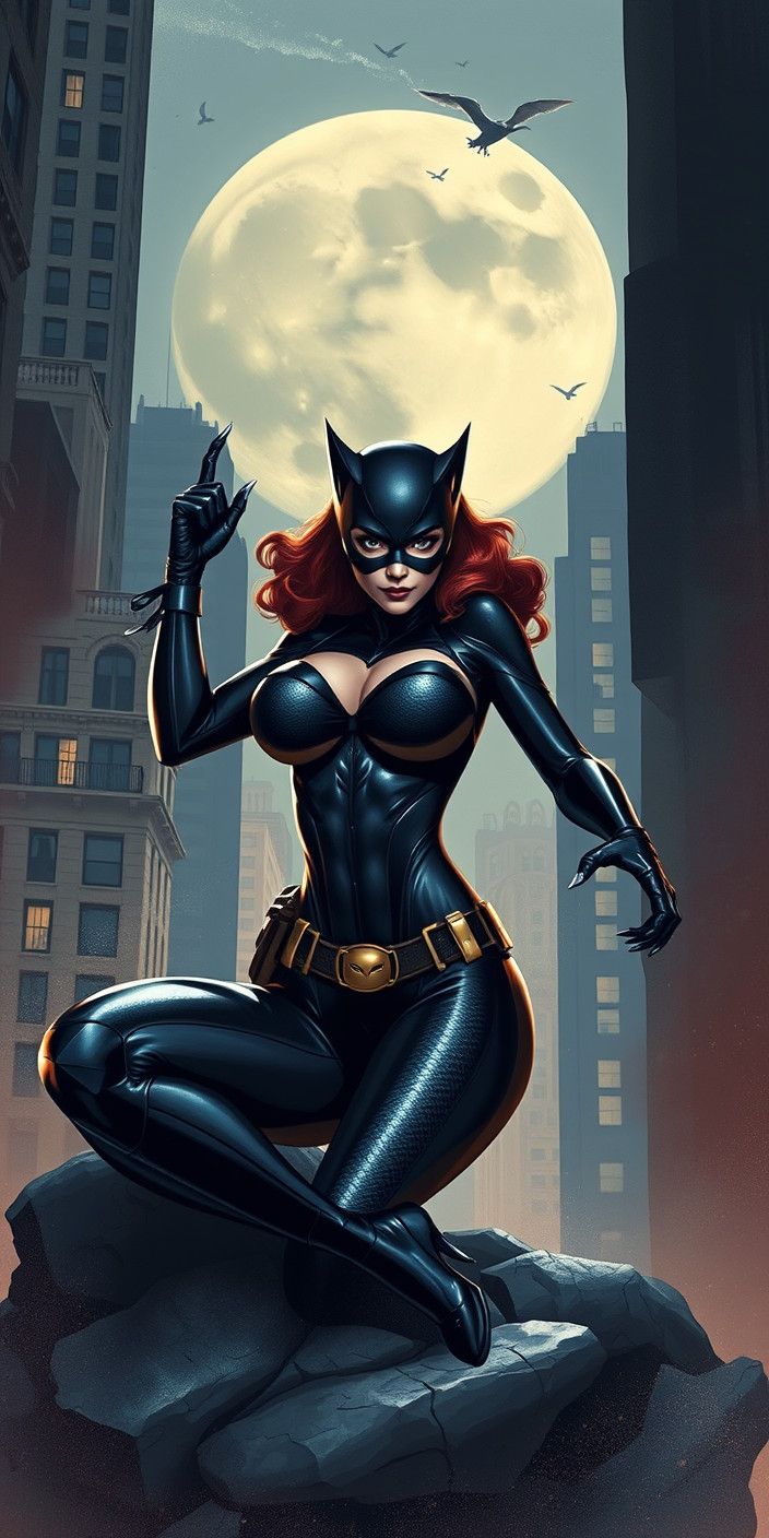 Catwoman 8 Phone Wallpaper