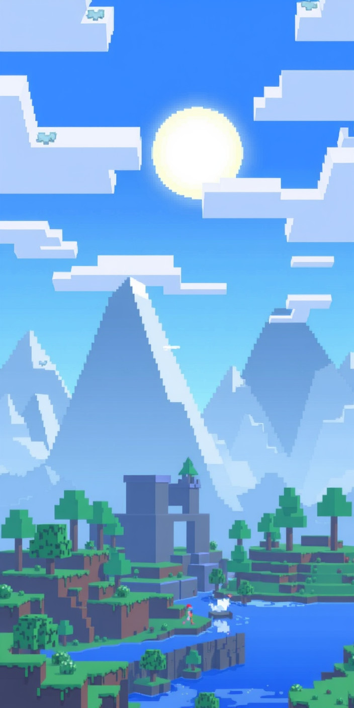 Minecraft aesthetic 1 Phone Wallpaper