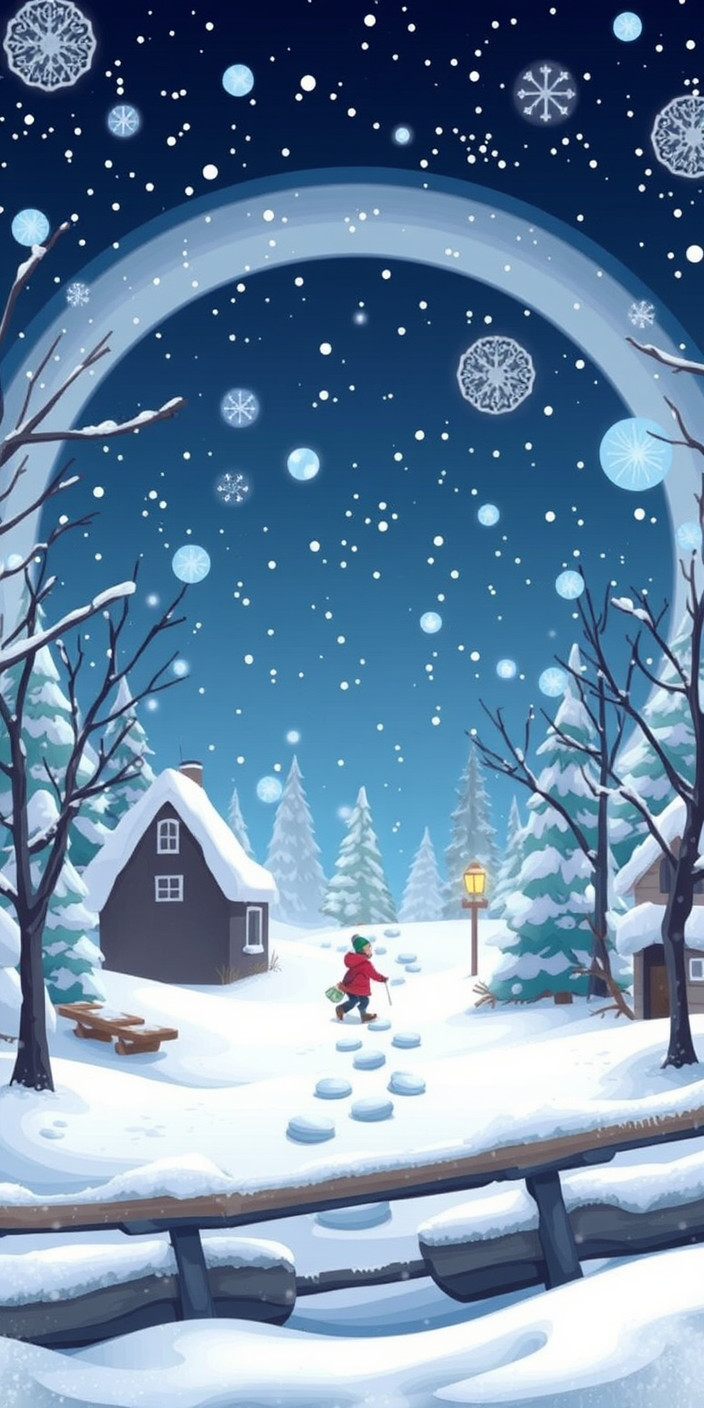 Animated winter 4 Phone Wallpaper