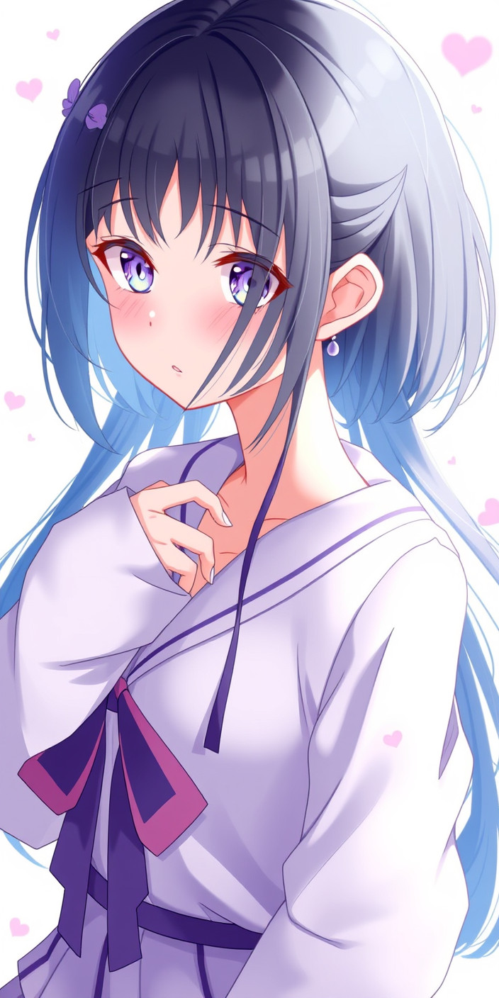 Cute anime girl 4 Phone Wallpaper