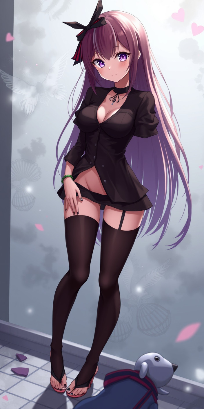 Sexy anime girl 3 Phone Wallpaper