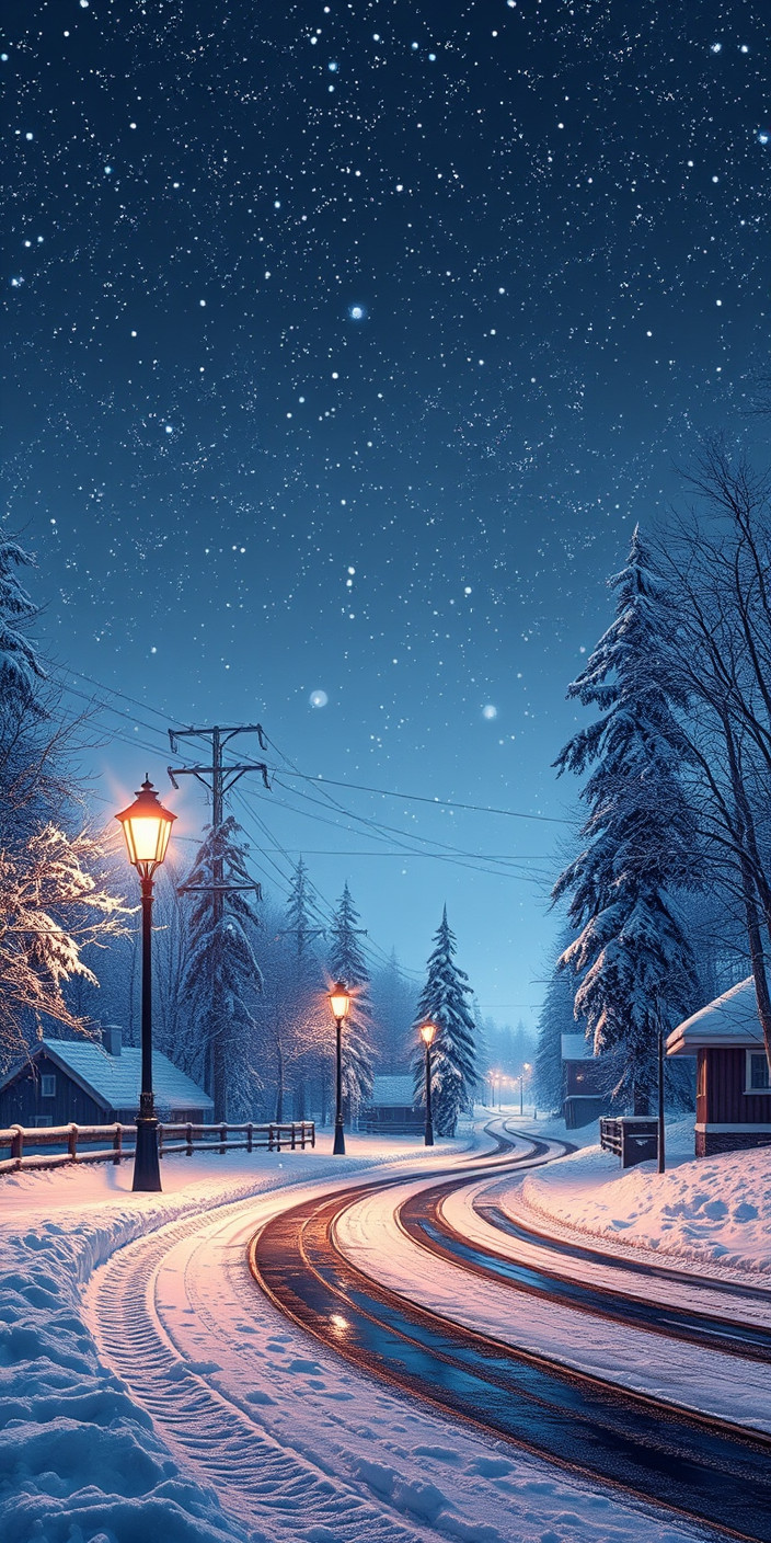 Winter scenes 3 Phone Wallpaper