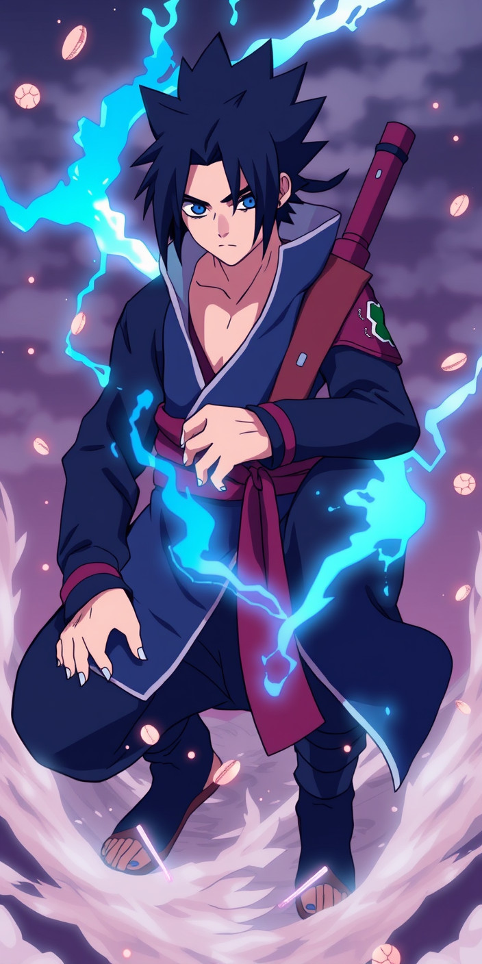 Sasuke 6 Phone Wallpaper